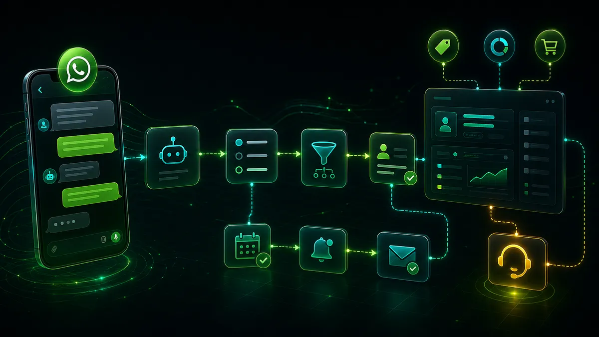 Automação de atendimento no WhatsApp: o que dá pra automatizar (sem perder o humano)
