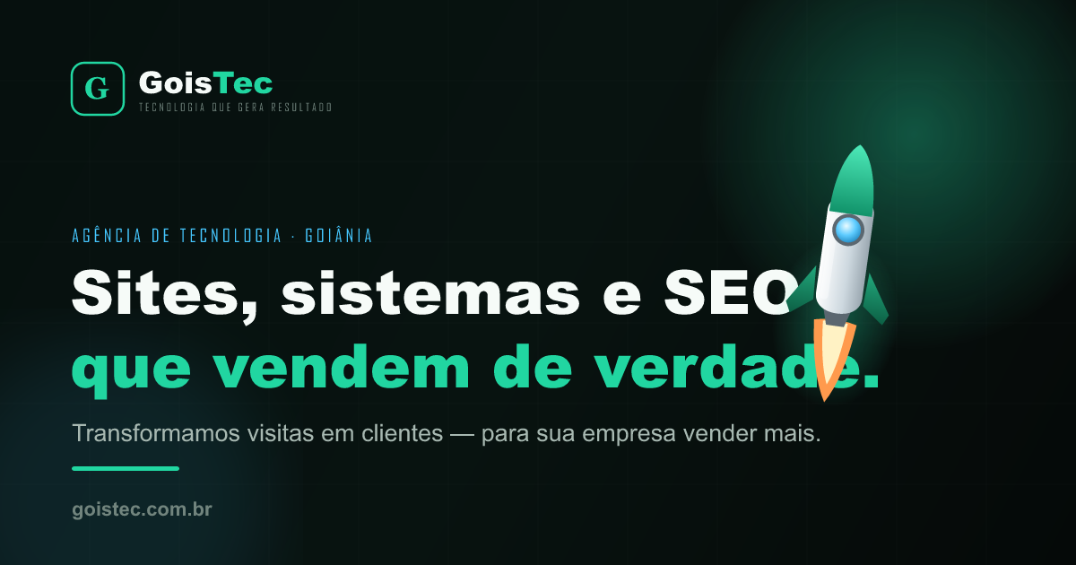 Pré-visualização do compartilhamento social do site da GoisTec